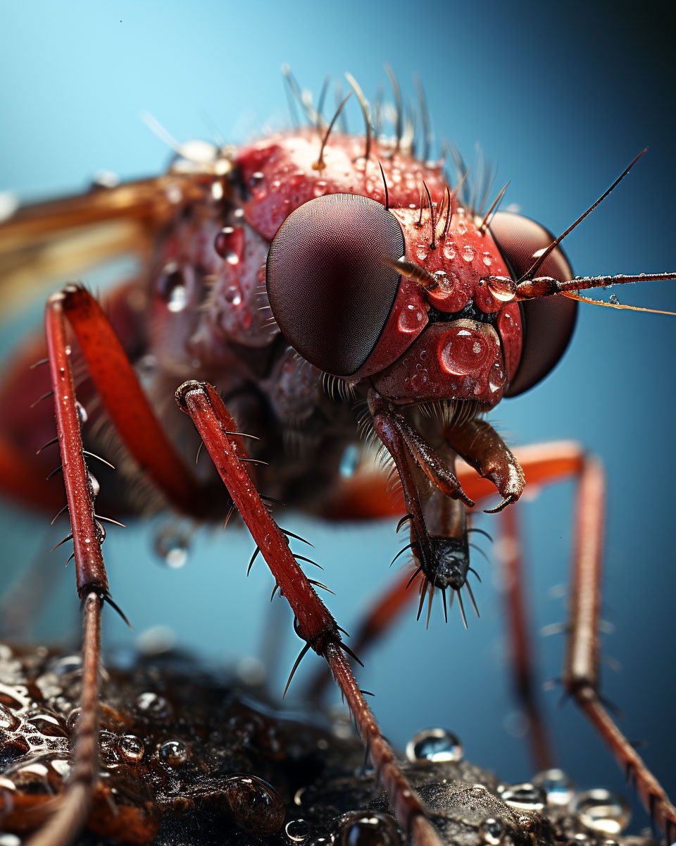 red-mosquito-microscopic-view